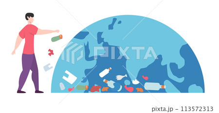 Ecology Concept of Clean Earth Environment, flat design vector illustration, for graphic and web design Ecology Concept of Clean Earth Environment, flat design vector illustration, for graphic and web design 113572313