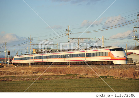 東武日光線　東武金崎ー家中　東武鉄道　100系　108F　スペーシア 113572500
