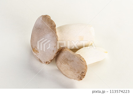 Raw Eringi mushrooms for cooking Raw Eringi mushrooms for cooking 113574223