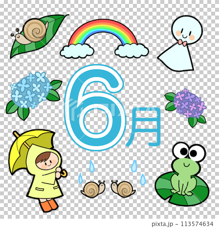 6月素材集 フレーム 113574634