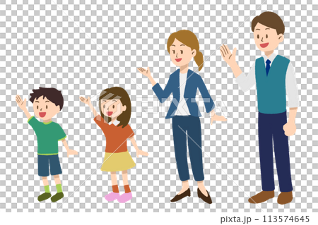 Waving family 113574645