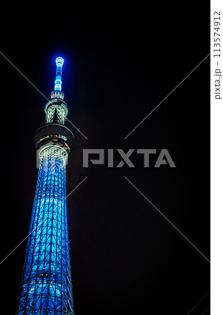 夜のスカイツリー 113574912