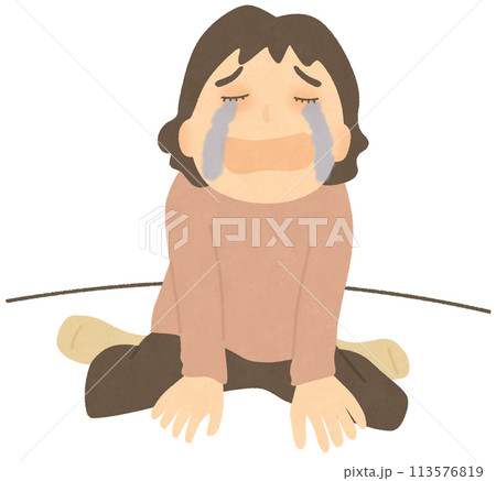 号泣する女性 113576819