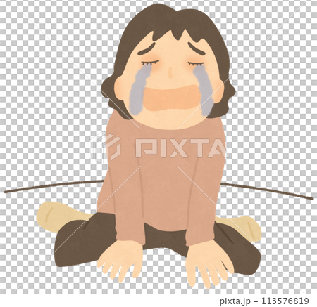 号泣する女性 113576819