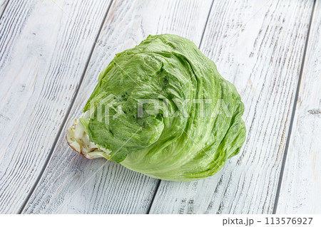 Natural organic iceberg salad cabbage Natural organic iceberg salad cabbage 113576927