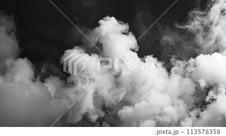 白い煙のイメージ。抽象的な背景。 113578358