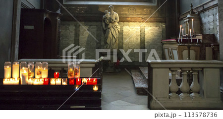 interiors of saint Sulpice church, Paris, France interiors of saint Sulpice church, Paris, France 113578736