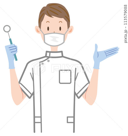 歯科医　歯医者　歯　治療　虫歯予防　歯科検診 オーラルケア　デンタル 113579088