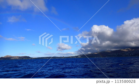 ハワイ海にかかる虹 ハワイ海にかかる虹 113580028