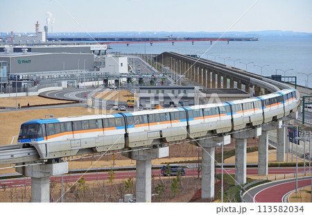 東京モノレール羽田線　新整備場－羽田空港国際線ビル　東京モノレール　1000形　1067F 113582034