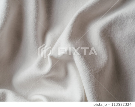White cotton jersey fabric texture White cotton jersey fabric texture 113582324