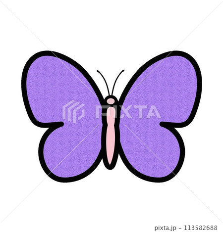蝶のイラストのイラスト素材 [113582688] - PIXTA