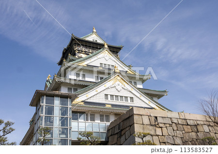 The osaka castle in the big castle and most famous in osaka japan The osaka castle in the big castle and most famous in osaka japan 113583527