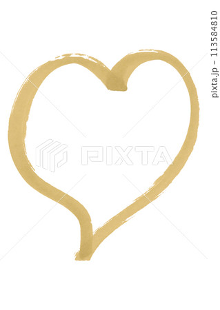 Light brown hearts isolated on white background. Light brown hearts isolated on white background. 113584810