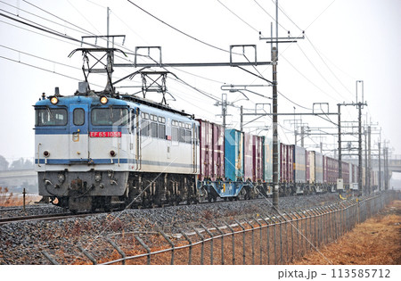 東北本線 栗橋ー東鷲宮 JR貨物 EF65-1058(新鶴見) 東北本線 栗橋ー東鷲宮 JR貨物 EF65-1058(新鶴見) 113585712