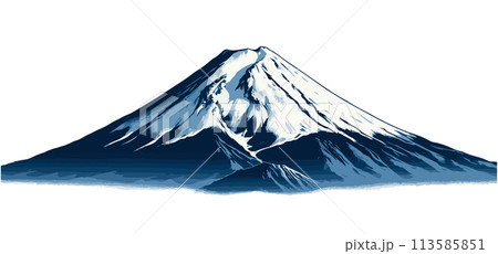 富士山のイラスト 113585851