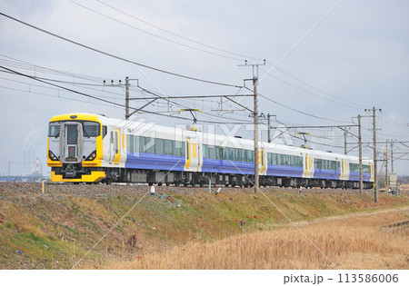 内房線 袖ケ浦ー巌根 JR東日本 E257系500番台 NB-02編成(幕張) さざなみ 内房線 袖ケ浦ー巌根 JR東日本 E257系500番台 NB-02編成(幕張) さざなみ 113586006
