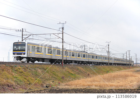 内房線　袖ケ浦ー巌根　JR東日本　209系3100番台　C421編成（幕張） 113586019