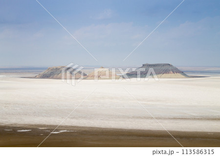Mangystau region landscape, Karyn Zharyk depression, Kazakhstan Mangystau region landscape, Karyn Zharyk depression, Kazakhstan 113586315
