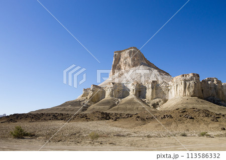 Stunning Mangystau landscape, Kazakhstan. Rock pinnacles view, Bozzhira valley 113586332