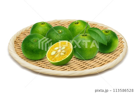 シークヮーサー イラスト リアル シークヮーサー イラスト リアル 113586528