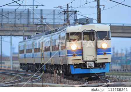 北陸本線 加賀笠間ー美川 JR西日本 475系 A編成(金沢) 北陸本線 加賀笠間ー美川 JR西日本 475系 A編成(金沢) 113586841
