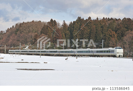 北陸本線 細呂木ー芦原温泉 JR西日本 683系 T編成(金沢) サンダーバード 北陸本線 細呂木ー芦原温泉 JR西日本 683系 T編成(金沢) サンダーバード 113586845