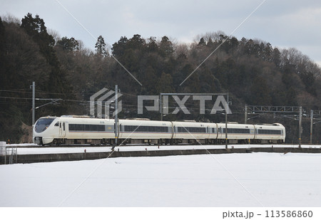 北陸本線　芦原温泉ー細呂木　JR西日本　683系　S編成（金沢）　しらさぎ 113586860