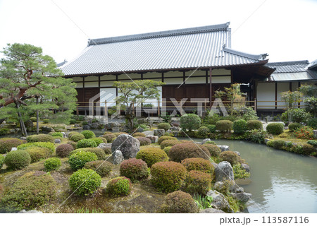 等持院　庭園と方丈　京都市北区 113587116