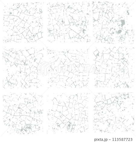 Seamless crack texture on glaze, on ceramic tile surface. Displays the age of the surface. Vector image.For your seamless patterns that need to be aged. 113587723