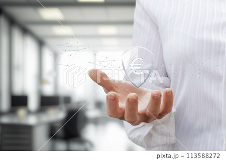 Financial preservation and protection concept. 113588272