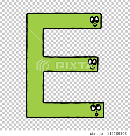 可愛的彩色字母 E 可愛的彩色字母 E 113589508