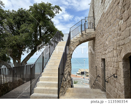 Cave of Elijah is the place on Mount Carmel in Haifa Cave of Elijah is the place on Mount Carmel in Haifa 113590354