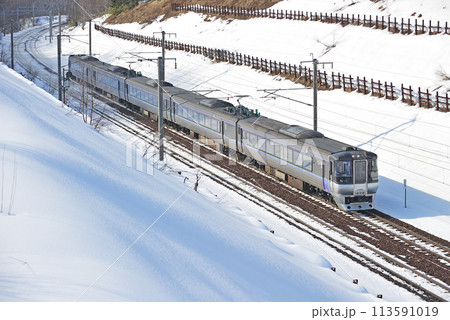 千歳線 上野幌ー北広島 JR北海道 785系 NE-5編成(札幌) スーパーカムイ エアポート 千歳線 上野幌ー北広島 JR北海道 785系 NE-5編成(札幌) スーパーカムイ エアポート 113591019