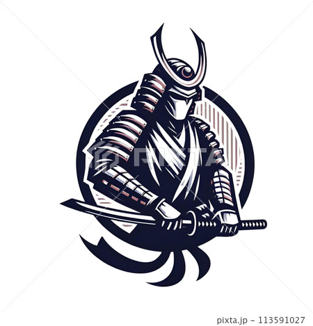 侍のイラストロゴ2 113591027