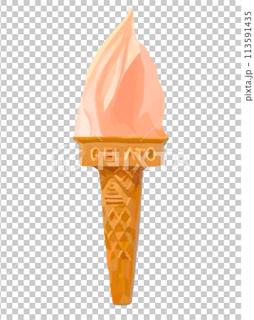 Strawberry gelato (triangular cone) Strawberry gelato (triangular cone) 113591435