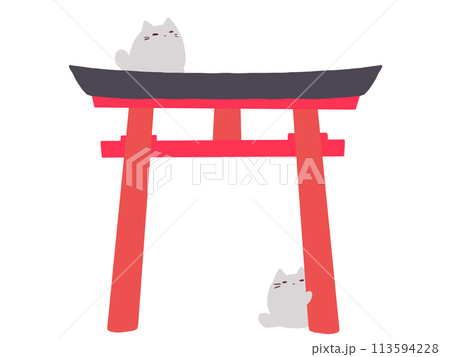 鳥居のねこ 113594228