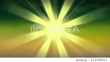 The image's burst of light and green-yellow gradient symbolizes energetic growth and renewal. 113594913