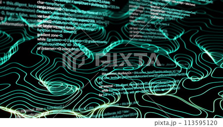 Image of data processing over network of connections Image of data processing over network of connections 113595120
