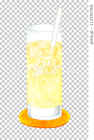 薑汁汽水飲料手繪水彩插畫素材 薑汁汽水飲料手繪水彩插畫素材 113595768