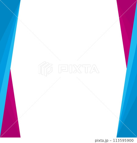 幾何学模様　フレーム　ホワイトスペース　 113595900