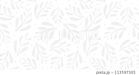 スタイリッシュな植物パターン 113597305