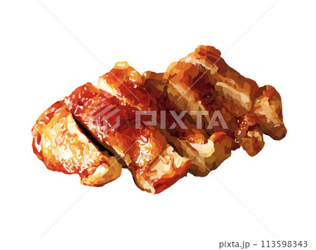 照り焼きチキン（皿なし） 113598343