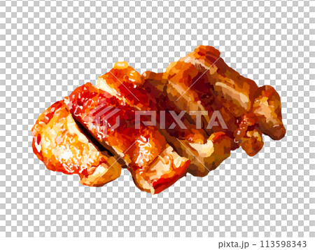 照り焼きチキン（皿なし） 113598343