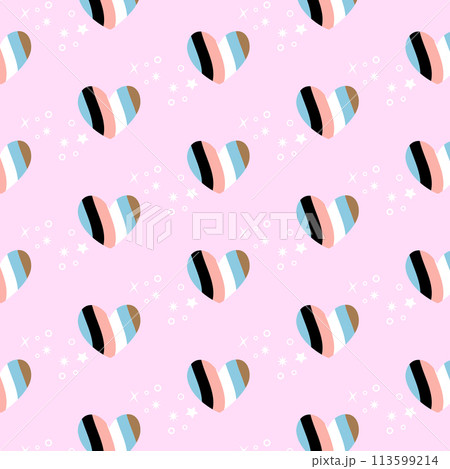 LGBT gay pride flag. LGBT seamless pattern. Rainbow symbol of LGBT community pride. Vector illustration. LGBT gay pride flag. LGBT seamless pattern. Rainbow symbol of LGBT community pride. Vector illustration. 113599214