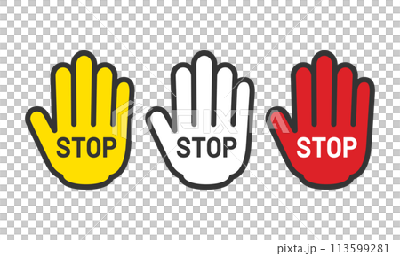 てのひら 手 ストップ アイコン てのひら 手 ストップ アイコン 113599281
