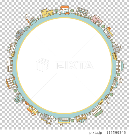 City frame border background - Stock Illustration [113599546] - PIXTA