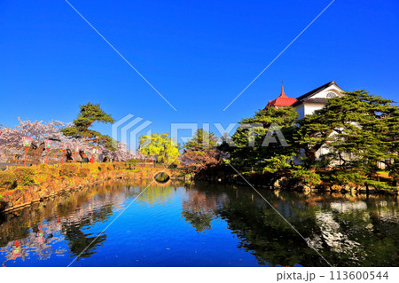 日本さくら名所100選　鶴岡公園 113600544