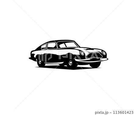 1964 aston martin car silhouette logo concept emblem isolated 113601423