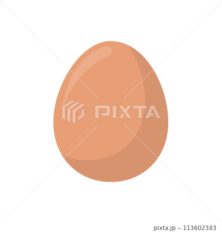 Food ingredient chicken egg cartoon vector isolated illustration 113602383